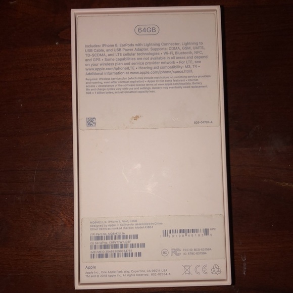 Empty iPhone 8 Box - Picture 4 of 4